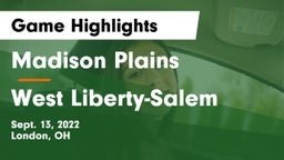 Madison Plains  vs West Liberty-Salem  Game Highlights - Sept. 13, 2022