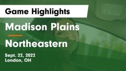 Madison Plains  vs Northeastern  Game Highlights - Sept. 22, 2022