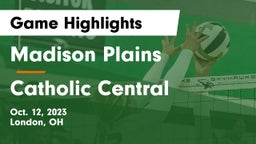 Madison Plains  vs Catholic Central  Game Highlights - Oct. 12, 2023