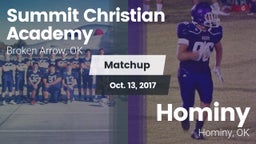 Matchup: Summit Christian Aca vs. Hominy  2017