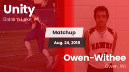 Matchup: Unity vs. Owen-Withee  2018