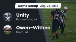 Recap: Unity  vs. Owen-Withee  2018