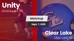 Matchup: Unity vs. Clear Lake  2018