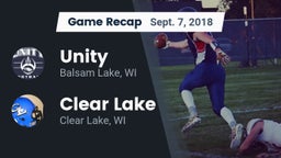 Recap: Unity  vs. Clear Lake  2018
