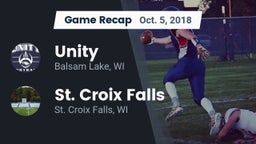 Recap: Unity  vs. St. Croix Falls  2018