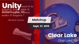 Matchup: Unity vs. Clear Lake  2019