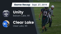 Recap: Unity  vs. Clear Lake  2019