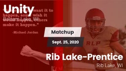 Matchup: Unity vs. Rib Lake-Prentice  2020
