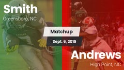 Matchup: Smith vs. Andrews  2019