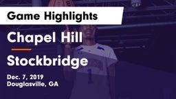 Chapel Hill  vs Stockbridge  Game Highlights - Dec. 7, 2019