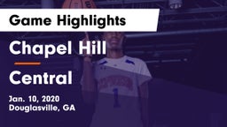 Chapel Hill  vs Central  Game Highlights - Jan. 10, 2020