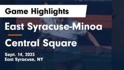 East Syracuse-Minoa  vs Central Square  Game Highlights - Sept. 14, 2023
