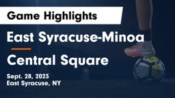East Syracuse-Minoa  vs Central Square  Game Highlights - Sept. 28, 2023