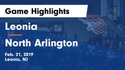Leonia  vs North Arlington  Game Highlights - Feb. 21, 2019