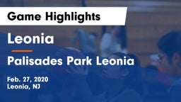 Leonia  vs Palisades Park Leonia  Game Highlights - Feb. 27, 2020