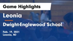 Leonia  vs Dwight-Englewood School Game Highlights - Feb. 19, 2021