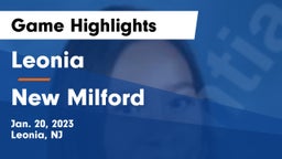 Leonia  vs New Milford  Game Highlights - Jan. 20, 2023