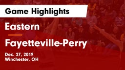 Eastern  vs Fayetteville-Perry  Game Highlights - Dec. 27, 2019