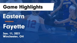 Eastern  vs Fayette  Game Highlights - Jan. 11, 2021