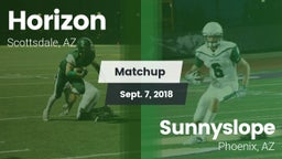 Matchup: Horizon vs. Sunnyslope  2018