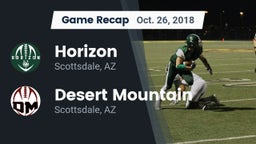 Recap: Horizon  vs. Desert Mountain  2018