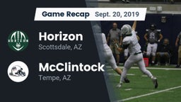 Recap: Horizon  vs. McClintock  2019