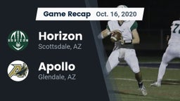 Recap: Horizon  vs. Apollo  2020