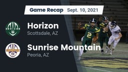 Recap: Horizon  vs. Sunrise Mountain  2021