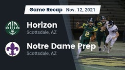 Recap: Horizon  vs. Notre Dame Prep  2021