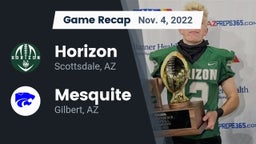 Recap: Horizon  vs. Mesquite  2022