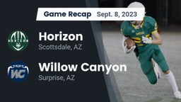 Recap: Horizon  vs. Willow Canyon  2023