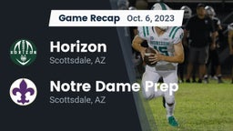 Recap: Horizon  vs. Notre Dame Prep  2023