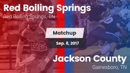 Matchup: Red Boiling Springs vs. Jackson County  2017