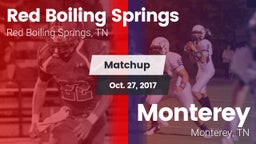 Matchup: Red Boiling Springs vs. Monterey  2017