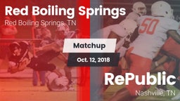 Matchup: Red Boiling Springs vs. RePublic  2017