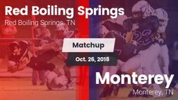 Matchup: Red Boiling Springs vs. Monterey  2018