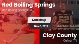 Matchup: Red Boiling Springs vs. Clay County 2019