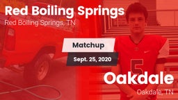 Matchup: Red Boiling Springs vs. Oakdale  2020