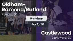 Matchup: Oldham-Ramona/Rutlan vs. Castlewood  2017
