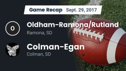 Recap: Oldham-Ramona/Rutland  vs. Colman-Egan  2017