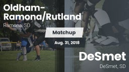 Matchup: Oldham-Ramona/Rutlan vs. DeSmet  2018