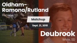 Matchup: Oldham-Ramona/Rutlan vs. Deubrook  2018