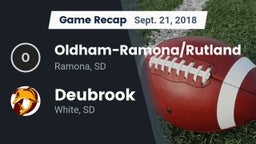 Recap: Oldham-Ramona/Rutland  vs. Deubrook  2018
