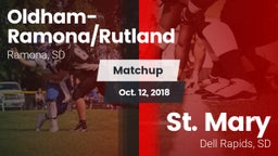 Matchup: Oldham-Ramona/Rutlan vs. St. Mary  2018