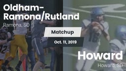 Matchup: Oldham-Ramona/Rutlan vs. Howard  2019