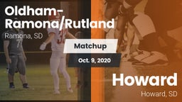 Matchup: Oldham-Ramona/Rutlan vs. Howard  2020