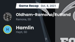 Recap: Oldham-Ramona/Rutland  vs. Hamlin  2021