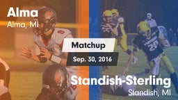 Matchup: Alma vs. Standish-Sterling  2016