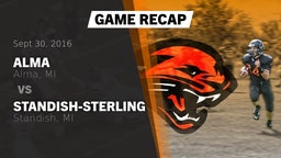 Recap: Alma  vs. Standish-Sterling  2016