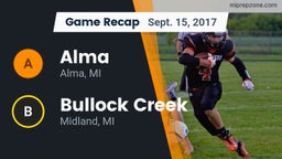 Recap: Alma  vs. Bullock Creek  2017
